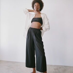Women's Black Wide-Leg Pants